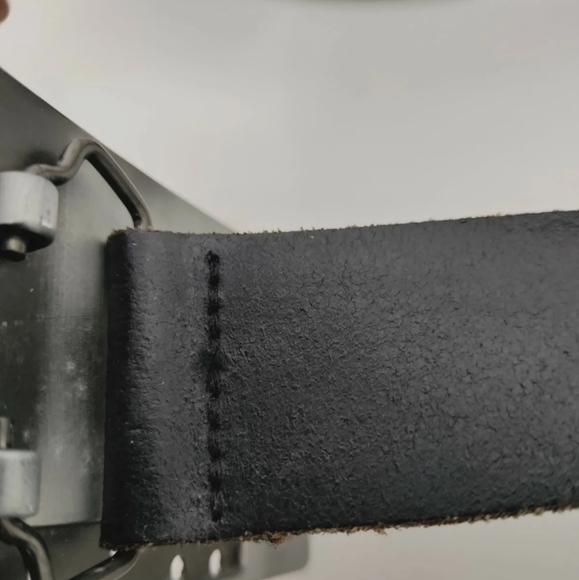 River Island Cassette Heavy Metal Buckle Belt Mens S (36in) - Picture 8 of 9